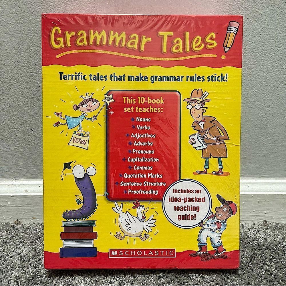 Scholastic Teaching Resources, Grammar Tales 10 Book Box Set Learning NIB